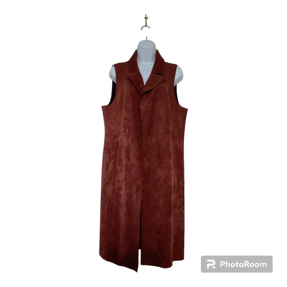 NWOT💃🏼 Chico’s Faux-Suede Elongated Vest